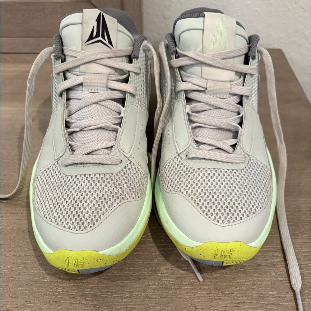 Nike Ja 1 "Light Silver/Cyber/Cool Grey/Granite" Men's Basketball Shoe Size 9 - Picture 2 of 10